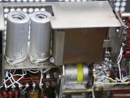 Klangfilm-Pair RZ086 B tube equalizers racked